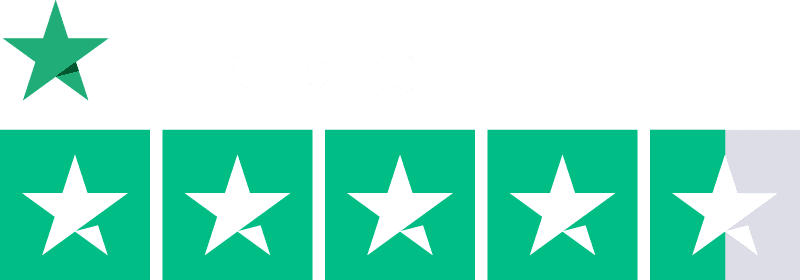 Trustpilot badge white